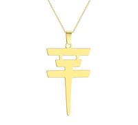 GZHENGZG Herren Halsketten und Damenschmuck Tokio Halskette Tokio Anhänger Logo Bill Kaulitz Zeichen Symbol Geschenk