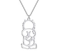 GZHENGZG Herren Haustier Halskette, Damenschmuck Handala Hanzala Palästina Junge Anhänger Halskette für Frauen Männer Kette am Hals Geschenk Schmuck Geschenk