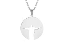 GZHENGZG Herrenhalsketten und Damenschmuck die Erlöserkette für Männer und Frauen, Amulett in Kette, Geschenk für Frauen, Modeschmuck, Brasilien Rio de 7, Geschenk