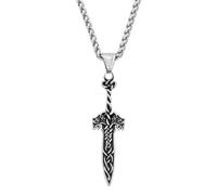 GZHENGZG Herrenhalsketten und Damenschmuck Herren Nordisches Amulett Halskette Wikinger Halsketten Keltischer Knoten Anhänger Vintage Schmuck, Modegeschenk