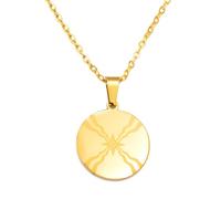 GZHENGZG Herrenhalsketten und Damenschmuck Runde Ashur Anhänger Halskette für Männer und Frauen, Schmuck, assyrischer Ymbol, Geschenk