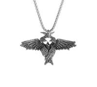 GZHENGZG Herrenhalsketten und Damenschmuck Seraphim Dämonenflügel Anhänger Halskette für FrauenAnhänger Gothic Stil Hip Hop Schmuck Accessoires Klassisches Modegeschenk