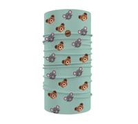 H.A.D.© Multifunktionstuch für Kinder, Polyester, Größe S (Maus Bär, blau)