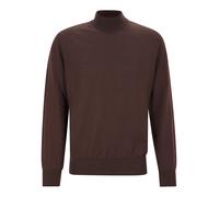 BOSS Regular Fit Pullover aus reiner Schurwolle Modell 'Bjarno' in Dunkelbraun, Größe L