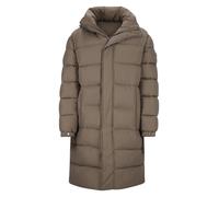 BOSS Lange wasserabweisende Steppjacke mit verdecktem Verschluss - Style H-Carpa, 50565110 Hellbraun 46