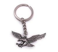 H-Customs Adler Vogel Eule Greif Schlüsselanhänger Anhänger Silber aus Metall