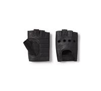 H-D Fingerless Leather Riding Gloves fingerlose Leder Handschuhe, XXL XXL schwarz