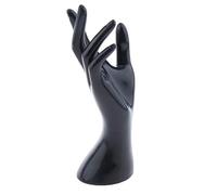 H HILABEE Weiblich Dekohand Schmuckhand Schmuckhalter Ringhalter Schaufensterpuppe Hand Modell - Schwarz