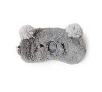 H HOMEWINS Schlafmaske Ultraweich Augenmaske aus Plüsch & Seide, Lichtblockierende Augenblende mit Gummiband, Süße Frauen Schlafmaske für Reisen Party (Koala)