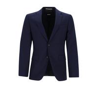 BOSS Black Sakko Herren Slim Fit Schurwolle blau, 25