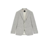 BOSS Gemustertes Regular-Fit Sakko aus elastischem Baumwoll-Mix - Style H-Hutson-2PP-253, 50556910 Beige 48