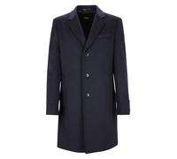BOSS Eleganter Slim-Fit Mantel aus Wolle mit Kaschmir - Style H-Hyde-264, 50571557 Dunkelblau 52
