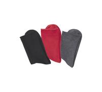 H.I.S Basicsocken Damen 1x schwarz, 1x rot, 1x anthrazit Gr.35-38