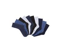 Basicsocken H.I.S Gr. 43-46, blau (2 x schwarz, 2 blau, meliert, jeans, weiß) Damen Socken (51075439-43) 2 x schwarz, 2 x blau, 2 x blau, meliert, 2 x jeans, meliert, 2 x weiß