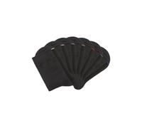 Basicsocken H.I.S, Damen, Gr. 35-38, schwarz (7x schwarz), Baumwollmischung, unifarben, elastisch, Socken, mit eingestrickter farbiger Spitzennaht (12215063-35) 7x schwarz