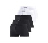 HIS JEANS Herren Boxershort (5-tlg.) weiß / schwarz, Größe 8, 215167 Weiß / Schwarz XL