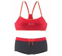 H.I.S Bustier-Bikini, mit Kontrastdetails 34, N-Gr orange Damen High Waist Trends Damenbademode Bustier-Bikini 34, N-Gr grau, orange