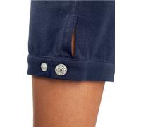 Caprihose H.I.S, Damen, Gr. 56/58, N-Gr, blau (marine), Single Jersey, Obermaterial: 94% Baumwolle, 6% Elasthan, unifarben, Basic, bequem 3/4-Länge, Hosen Caprihose, mit verstellbarem Saum, Loungewear