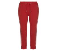 Caprihose H.I.S, Damen, Gr. 52/54, N-Gr, rot, Interlock, Obermaterial: 60% Baumwolle, 40% Polyester, unifarben, Basic, bequem kniebedeckend, Hosen Caprihose, mit seitlichen Piping, Loungewear (6487955