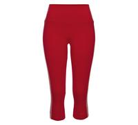 Caprileggings H.I.S, Mädchen, Gr. XL (48/50), N-Gr, rot, Single Jersey, Obermaterial: 95% Baumwolle, 5% Elasthan, unifarben, körpernah ca. Mitte Wade, Hosen (42121563-XL) rot