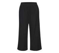 Culotte H.I.S, Damen, Gr. 36/38, N-Gr, schwarz, Obermaterial: 65% Lyocell, 35% Baumwolle, unifarben, Basic, figurumspielend ca. Mitte Wade, Hosen Culotte, weit geschnitten, in Denim Optik (69752033-36