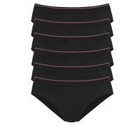 Bikinislip H.I.S Gr. 36/38, schwarz Damen Unterhosen Bikini Slips aus elastischer Baumwoll-Qualität (641633-36)