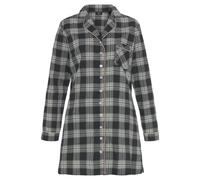H.I.S Damen Nachthemd schwarz-kariert Gr.32