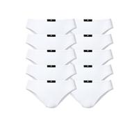 Slip H.I.S, Damen, Gr. 44, weiß, Jersey, Obermaterial: 95% Baumwolle, 5% Elasthan, unifarben, körpernah, Unterhosen Slip, aus elastischer Baumwoll-Qualität, Topseller (392284-44) weiß