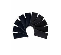 Freizeitsocken H.I.S, Herren, Gr. 39-42, schwarz (10x schwarz), Obermaterial: 76% Baumwolle, 23% Polyamid, 1% Elasthan, unifarben, elastisch, Socken, mit weichen Rippbündchen (600505-39) 10x schwarz