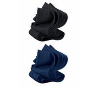 Freizeitsocken H.I.S, Herren, Gr. 39-42, blau (5x schwarz, 5x marine), Obermaterial: 76% Baumwolle, 23% Polyamid, 1% Elasthan, unifarben, elastisch, Socken, mit weichen Rippbündchen (658516-39) 5x sch