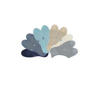 Füßlinge H.I.S Gr. 43-46, blau (2 x jeans, 1 ecru, 2 beige, hellblau, marine, dunkelblau) Damen Socken (543638-43) 2 x jeans, 1 x ecru, 2 x beige, 2 x hellblau, 2 x marine, 1 x dunkelblau