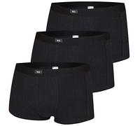 Hipster H.I.S, Herren, Gr. 6 (L), schwarz, Jersey, Obermaterial: 95% Baumwolle, 5% Elasthan, unifarben, körpernah, Unterhosen, knapp sitzende Boxershorts aus Baumwollmischung (803864-6) schwarz