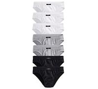 H.I.S Herren Slips, 7 Stück | Change Daily | HIS (7 x Weiß/schwarz/grau, 3XL | 9)