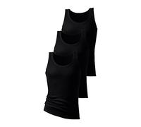 H.I.S Herren Tank Tops, Unterhemden, Doppelripp, 3er Pack (7 (54), schwarz)