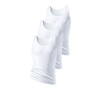 Unterhemd H.I.S "Doppelripp Tanktop", Herren, Gr. 5, 3 Stk., N-Gr, weiß, Doppelripp, Obermaterial: 100% Baumwolle, unifarben, figurbetont, tiefer Rundhals, Unterhemden Unterhemd, aus weicher Baumwollq