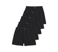 H.I.S Herren Weite Boxershorts in schwarz, 5er Pack