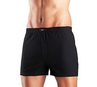 H.I.S Herren Weite Boxershorts in schwarz, 5er Pack