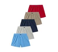 H.I.S Weiter Boxer, aus Baumwoll-Stretch 4, 5 St. bunt Herren Multipacks Herrenwäsche Boxer 4, 5 St. rot, blau, marine, khaki, grau, meliert