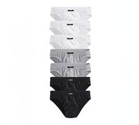 Slip H.I.S "Unterhosen für Herren" Gr. 4, schwarz-weiß (schwarz, grau, meliert, weiß) Herren Unterhosen (434095-4) schwarz, grau, meliert, weiß