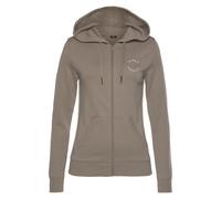 Kapuzensweatjacke H.I.S Gr. 48/50, braun (camelfarben) Damen Sweatjacken (90752529-48) camelfarben
