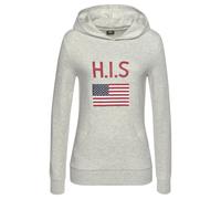 H.I.S Kapuzensweatshirt Damen grau-meliert Gr.48/50
