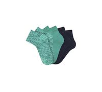 H.I.S Kurzsocken Damen 2x grün meliert, 2x grün, 2x dunkelmarine Gr.35-38