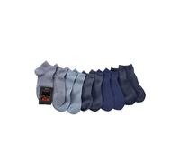 H.I.S Kurzsocken, (10 Paar), mit verstärkter Ferse und Spitze 39-42 blau Damen Sportsocken Socken Damenwäsche Kurzsocken 39-42 marine, jeans, dunkelblau