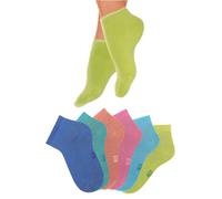 Kurzsocken H.I.S, Damen, Gr. 39-42, bunt, Baumwolle, Elasthan, Polyamid, uni, elastisch, Socken, mit kuscheligem Innenfrottee (220406-39) bunt
