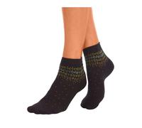 Kurzsocken H.I.S, Damen, Gr. 35-38, schwarz, Baumwolle, Elasthan, Polyamid, gepunktet, elastisch, Socken, mit Pünktchen Muster (486055-35) schwarz