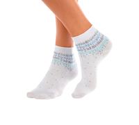 Kurzsocken H.I.S, Damen, Gr. 35-38, weiß, Baumwolle, Elasthan, Polyamid, gepunktet, elastisch, Socken, mit Pünktchen Muster (387426-35) weiß