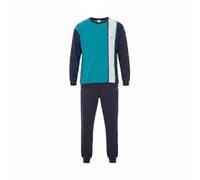 HIS Pyjama Set Blau Unifarben für Herren - 48
