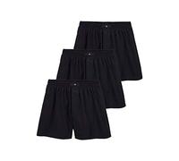 Weiter Boxer H.I.S, Herren, Gr. 3, 3 Stk., schwarz, Jersey, Obermaterial: 95% Baumwolle, 5% Elasthan, unifarben, bequem, Unterhosen, in legerer Passform (411282-3) schwarz