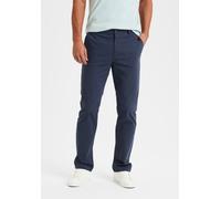 Chinohose H.I.S "regular-fit", Herren, Gr. 34, Länge 34, blau (navy), Web, Obermaterial: 98% Baumwolle, 2% Elasthan, unifarben, straight fit lang, Hosen Chinohose, lange Hose, aus elastischer Baumwoll