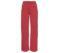 Relaxhose H.I.S, Damen, Gr. 40/42, N-Gr, rot, Interlock, Obermaterial: 60% Baumwolle, 40% Polyester, unifarben, Basic, bequem lang, Hosen Relaxhose, im maritimen Stil, Loungeanzug (15245729-40) rot